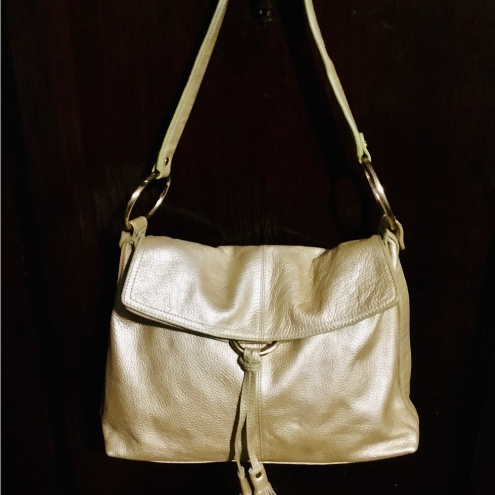 Alfani gold leather bag